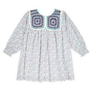 LOUISE MISHA Warise floral cotton crochet dress